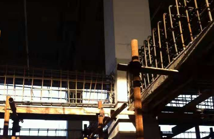 松原一厂房梁柱截面加大施工